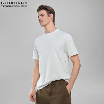 GIORDANO Áo Thun Nam Ngắn Tay Cổ Tròn Icing Liquid Touch Tee 01026205