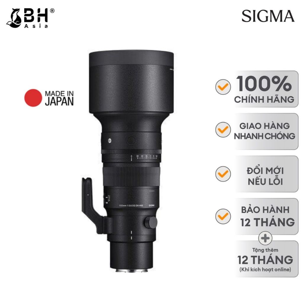 BH Asia - Ống kính Sigma 500mm F5.6 DG DN Sports