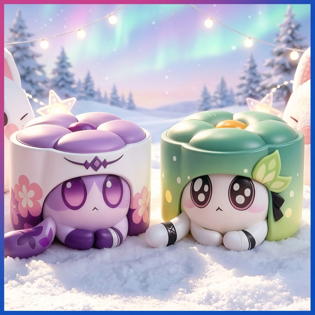 [ORDER] Mô Hình Cat Cake Honkai Star Rail  Chibi Firefly  / Castorice GK - Decor Bàn Học Game HSR Mô