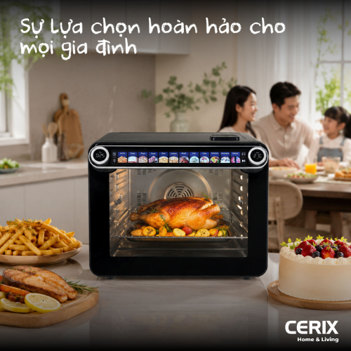 Lò Điện Hơi Nước Đa Năng Air Fryer Oven 40L CERIX