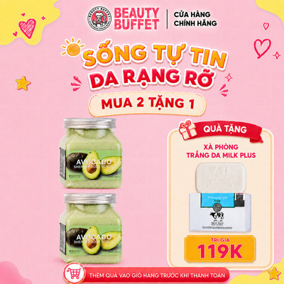[TIẾT KIỆN HƠN] Combo 2 Tẩy tế bào da chết toàn thân quả bơ Beauty Buffet Scentio Avocado Sherbet Body Scrub 350ml