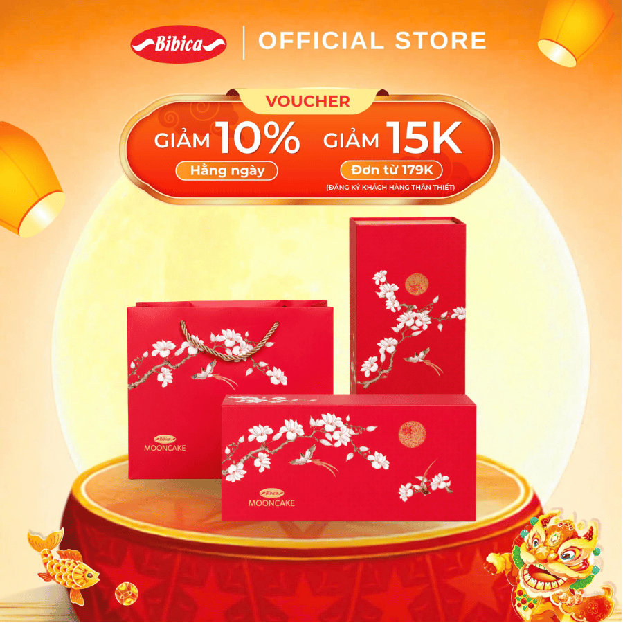 Bánh trung thu cao cấp Bibica Như Nguyệt 300g