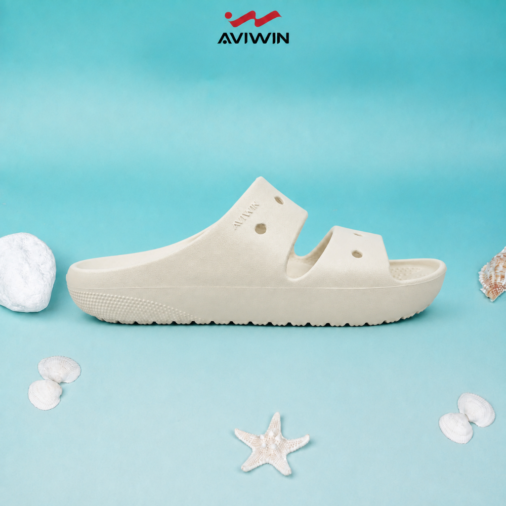 [DS01] [TẶNG CHARM] Dép hai quai nữ Aviwin DS01 form xinh đế cao 3cm bảo hành hãng