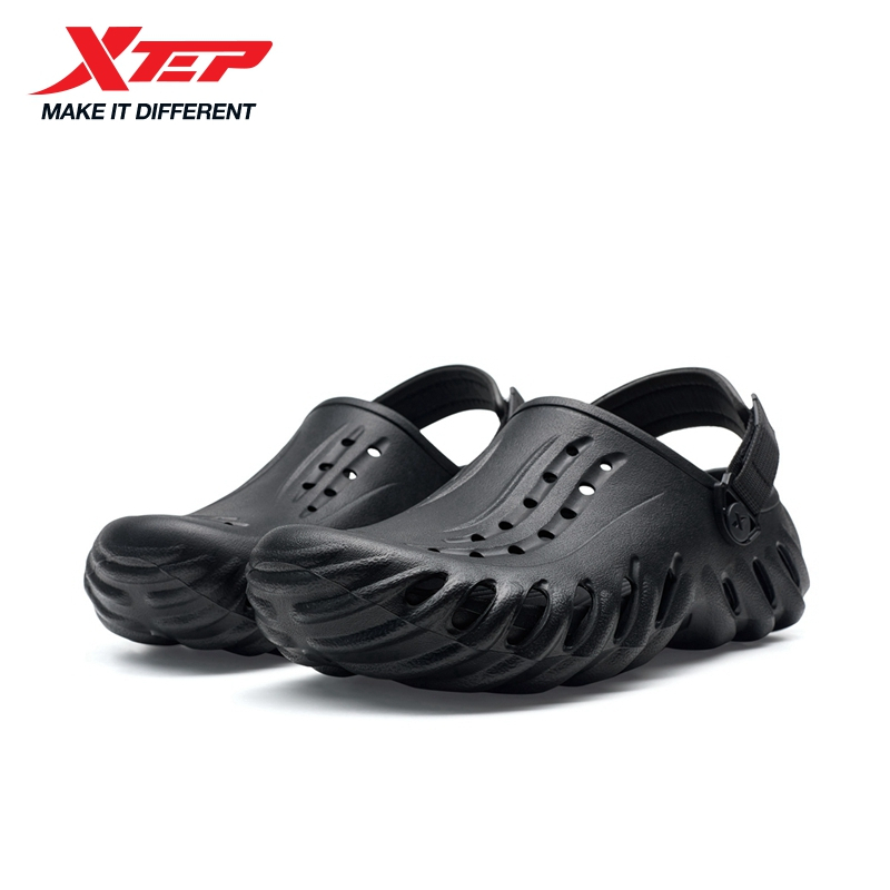 XTEP Dép EVA – quai ngang ngoài trời: Nhẹ, chống trơn trượt, thiết kế thoáng khí , dép quai hậu nam
