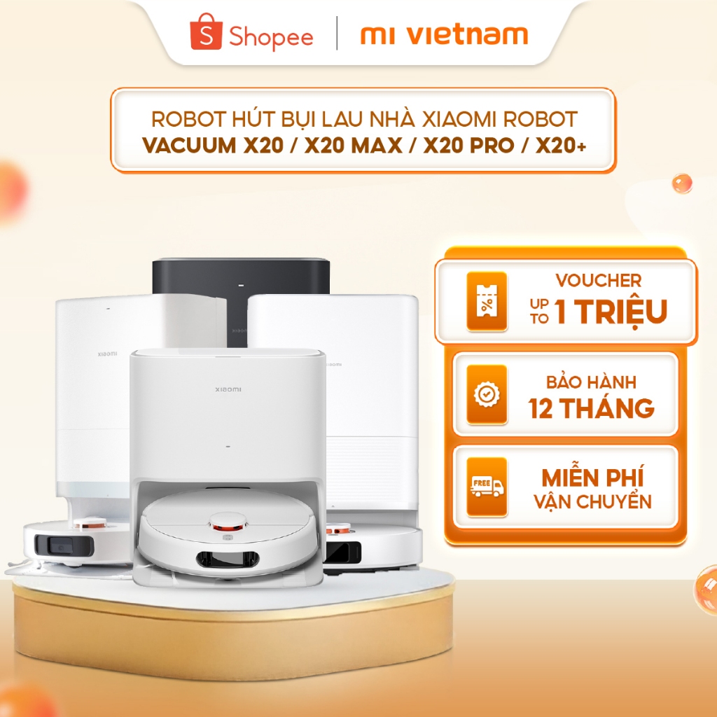 Robot hút bụi lau nhà Xiaomi Robot Vacuum X20 BHR7955US/ X20 Max BHR9220EU/ X20 Pro BHR8859EU/ X20+ 