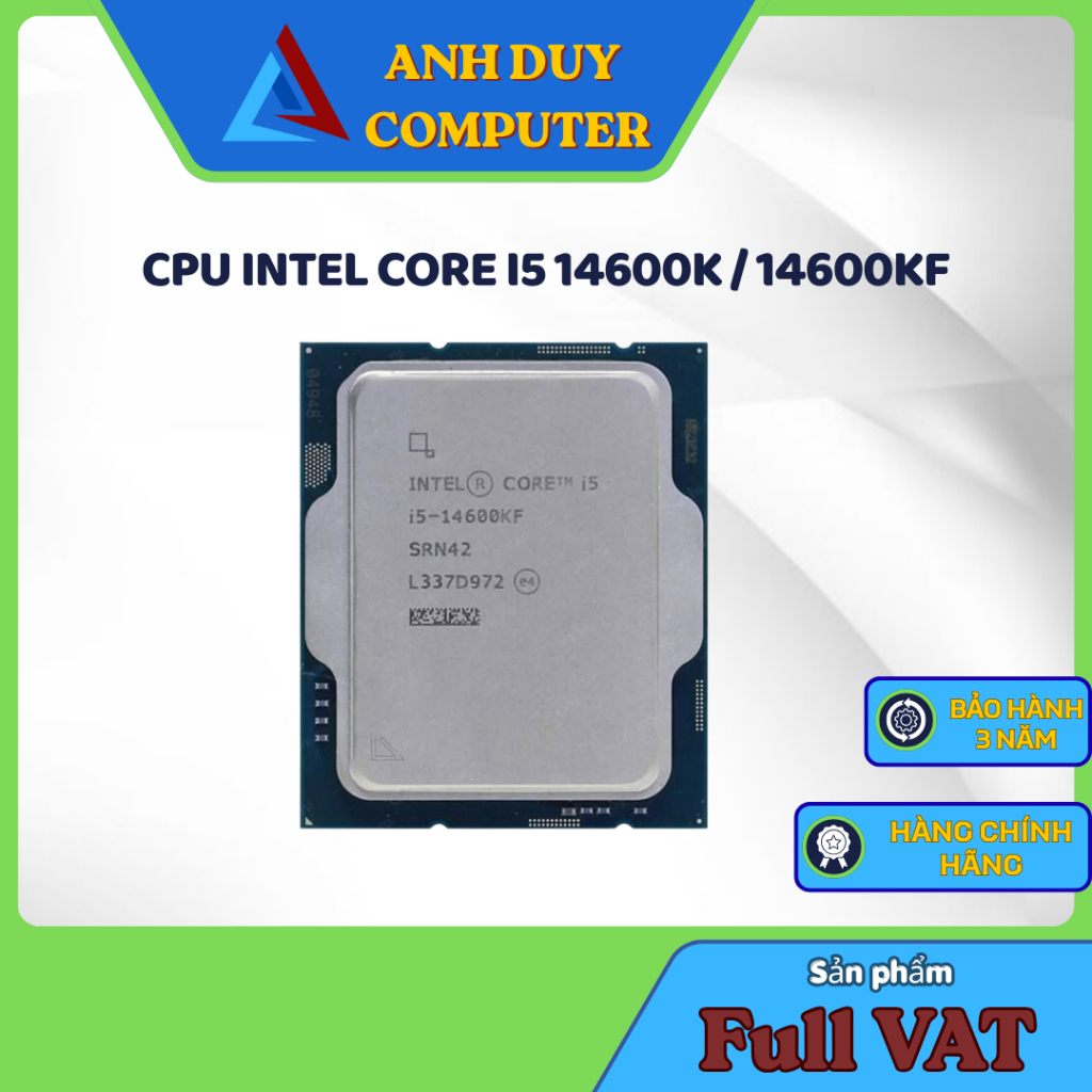 CPU Intel Core i5 14600K / 14600KF Tray New Bộ Xử Lý Chính Hãng Full Vat