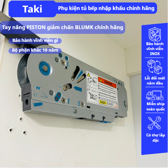 Tay Nâng Tủ Bếp TAKI G225 Có Điều Chỉnh Lực – Đóng Mở Êm, Chất Lượng Cao, Bảo Hành Uy Tín