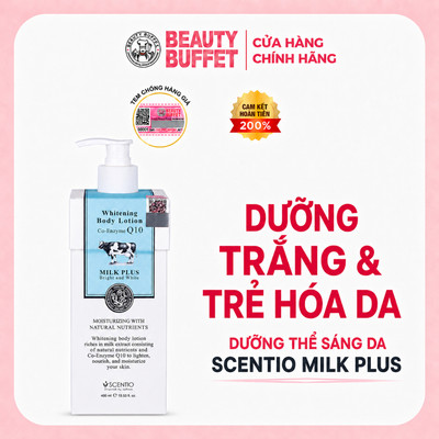 Dưỡng thể sáng da Scentio Brightening Body Lotion Co-enzyme Q10 400ml