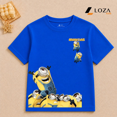 Áo thun bé BST MINION Hot trend - Áo phông cho bé size từ 15-45kg Loza Kids AT008