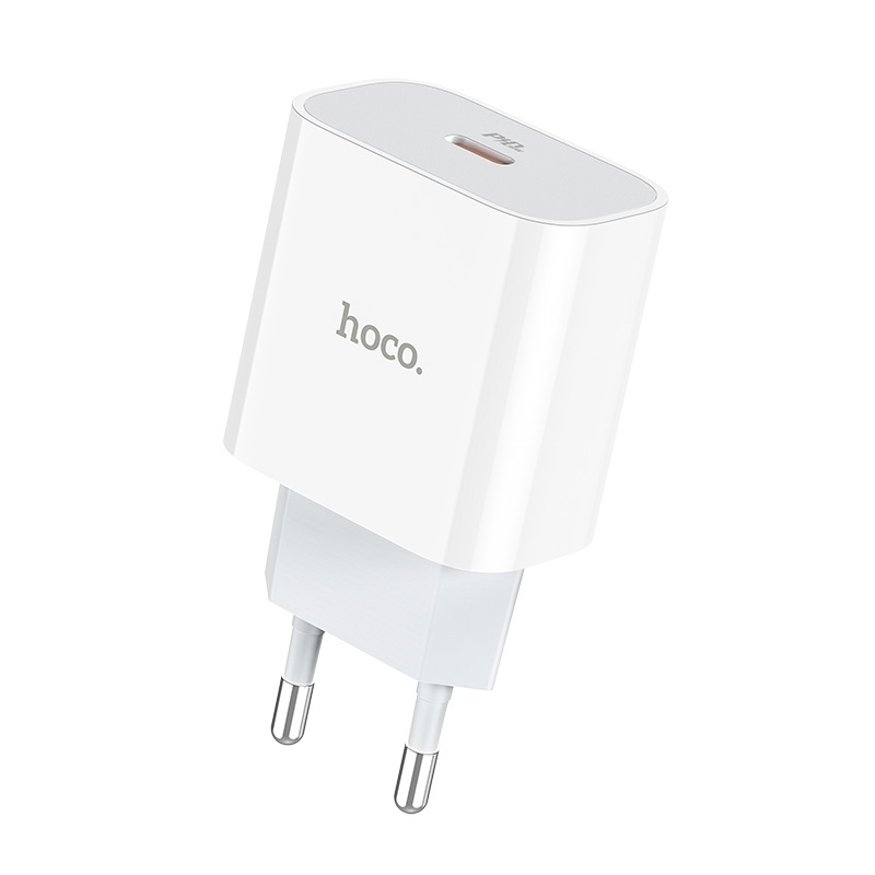 CỦ SẠC Hoco C76A Plus, đầu ra Type C, tốc độ PD 20W, chân cắm EU