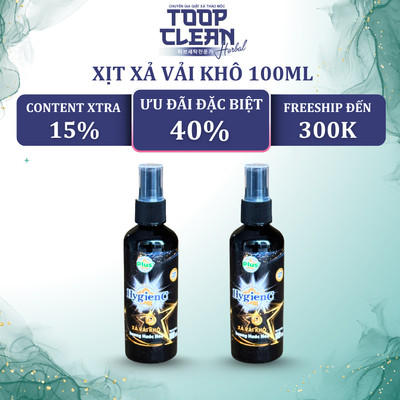[Chính Hãng] Chai Xịt Xả Thơm Quần Áo HygienC Plus 100ml/Chai - Hương Hoa Mẫu Đơn (Quyến Rũ)