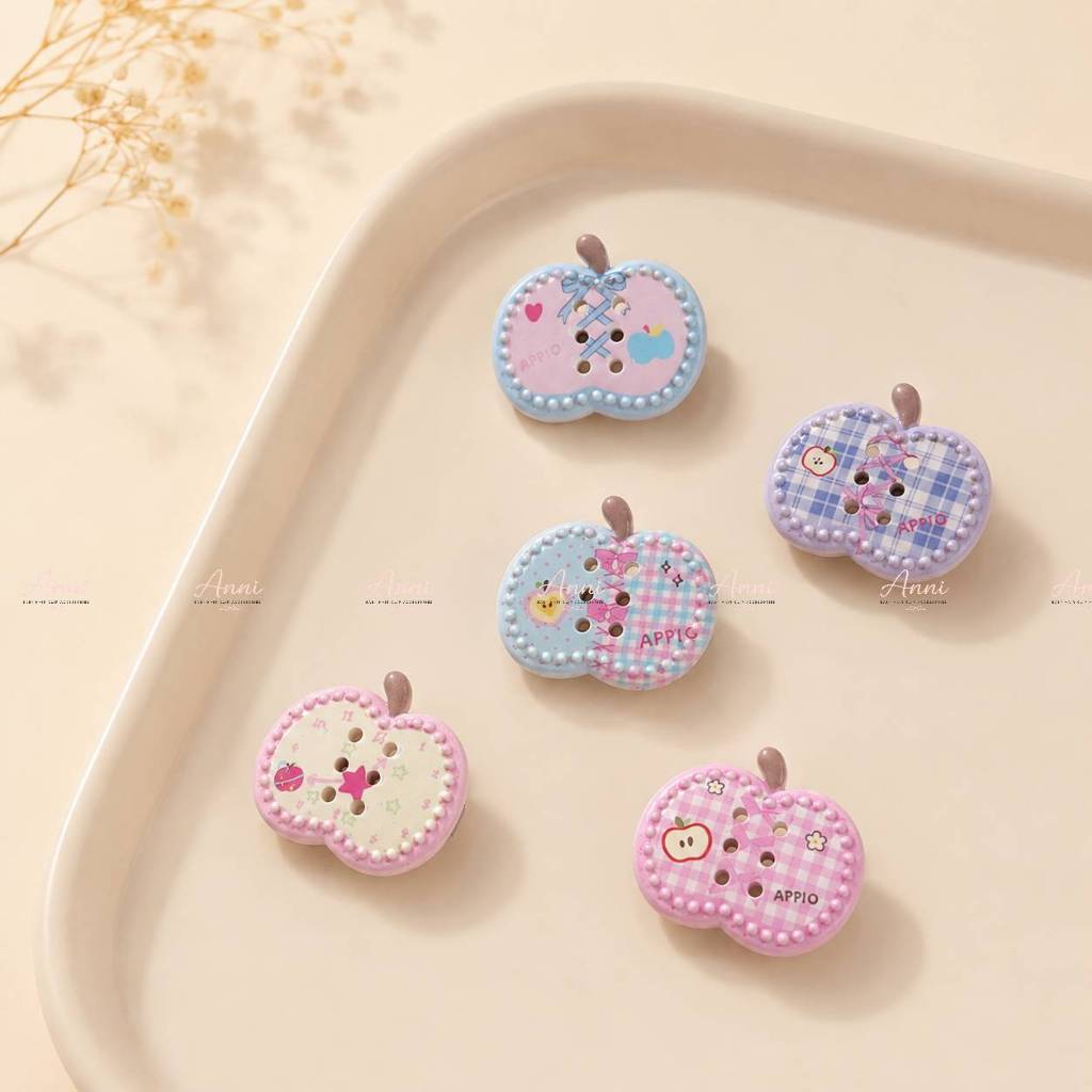 Kẹp Tóc Mái Hình Quả Táo Cute | Kẹp Tóc Bé Gái Hàn Quốc Xinh Xắn