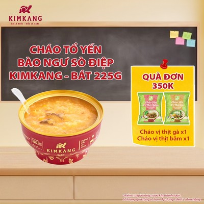 Cháo Tổ Yến Bào Ngư Sò Điệp KimKang Bổ Dưỡng Thượng Hạng - Bát Đơn 255g