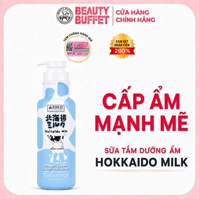 [Shower] Kem tắm dưỡng ẩm mịn da Beauty Buffet Made In Nature Hokkaido Milk Shower Cream 700ml