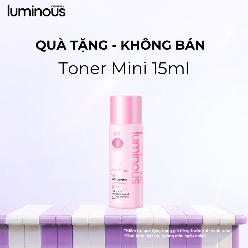 [Mini Size] Nước Hoa Hồng Colorkey Luminous | Giúp Cân Bằng Da, Hỗ Trợ Dưỡng Ẩm Và Làm Sáng Da 15ml