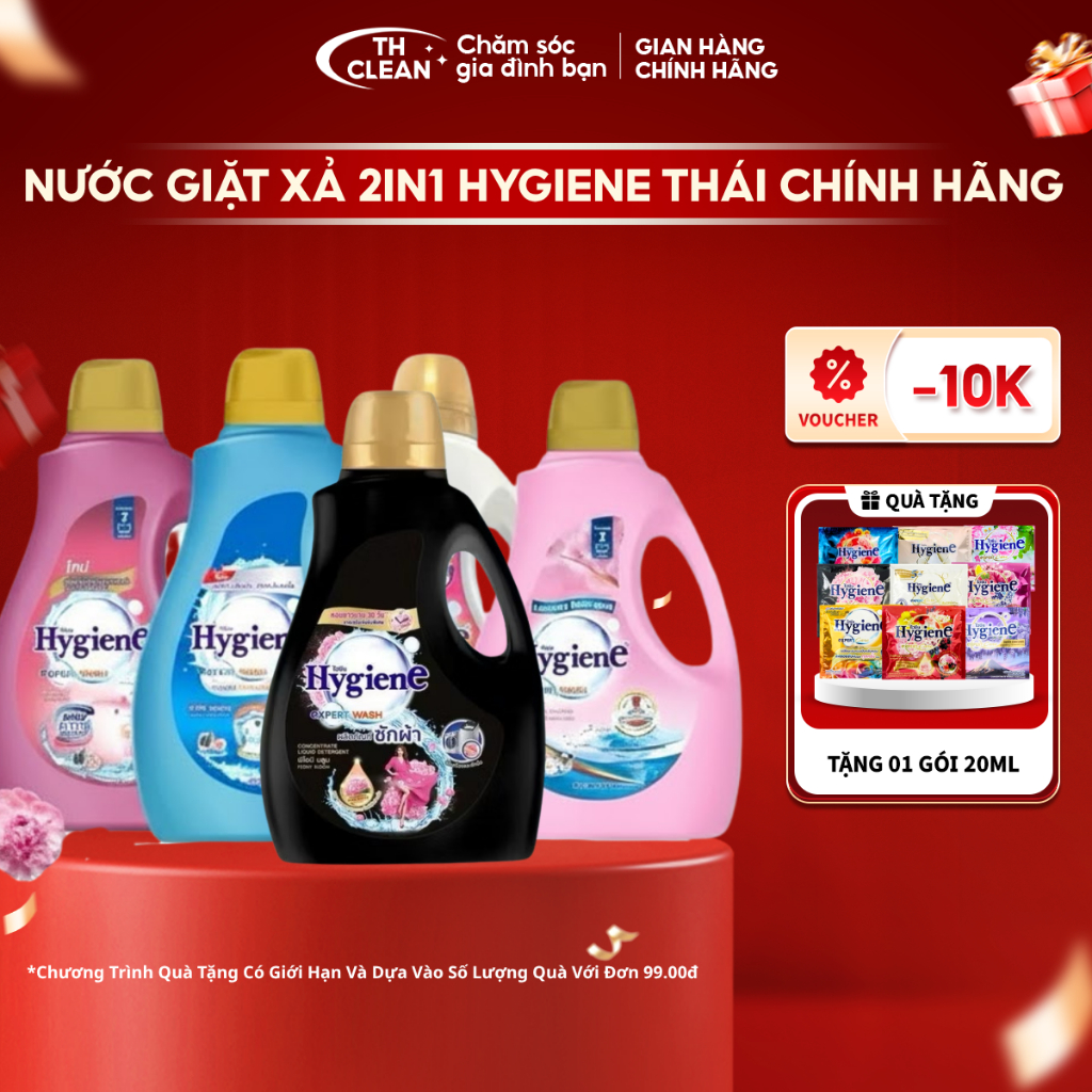 Nước Giặt Xả 2in1 Hygiene Expert Wash Thái Lan Can nước giặt xả Hygiene 2500 2800ml Nội Địa Chính Hã