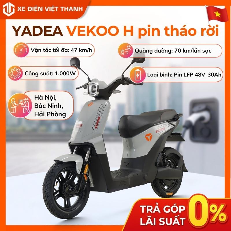 Xe Máy Điện Yadea Vekoo H (Pin tháo rời)