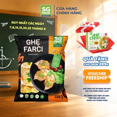 [Đông lạnh] Ghẹ Farci SG Food tươi ngon hảo hạng 400g
