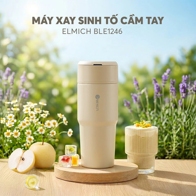 Máy xay sinh tố cầm tay giữ nhiệt inox 316 Elmich BLE1246