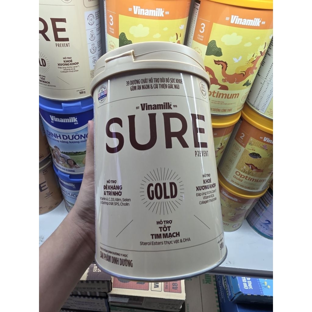 [Vinamilk] Sữa Bột Sure Prevent Gold Lon 900g