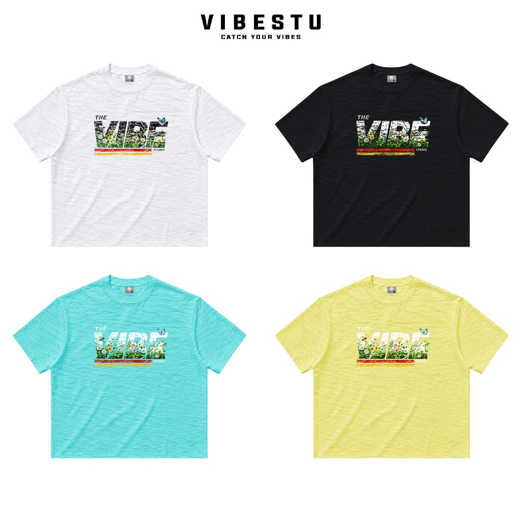 [Cotton Xược Premium] Áo Thun "Hoa Cúc The Vibe Studio" - Form Boxy