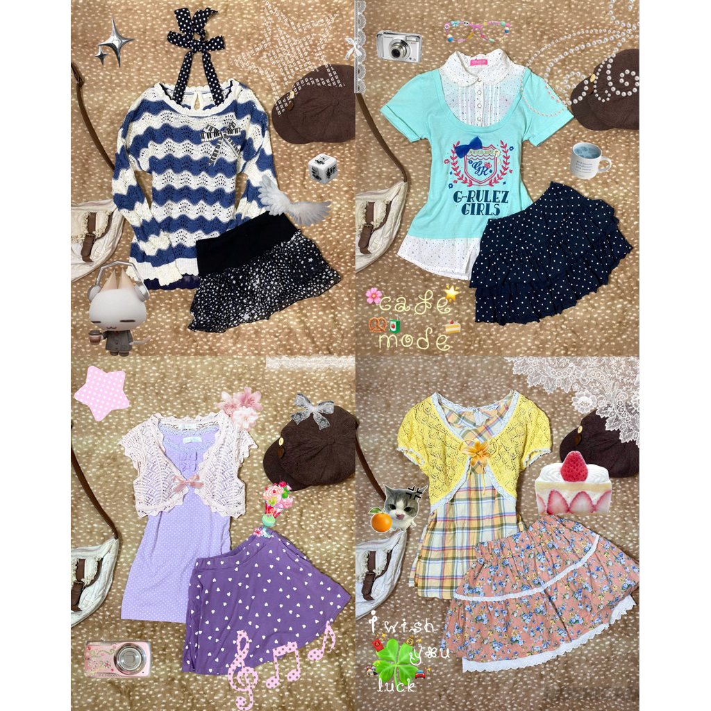 [2hand-07/08] Album áo/váy/đầm Nhật Liz Lisa, Axes Femme, Colza, Rosa Cheri...