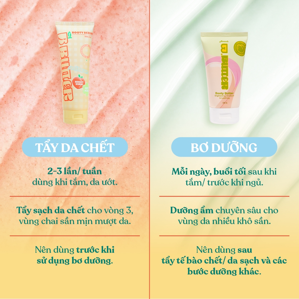 Tẩy tế bào chết Mông Bbutter Scrub giảm mụn, mờ thâm vòng 3 & body 300ml | BigBuy360 - bigbuy360.vn