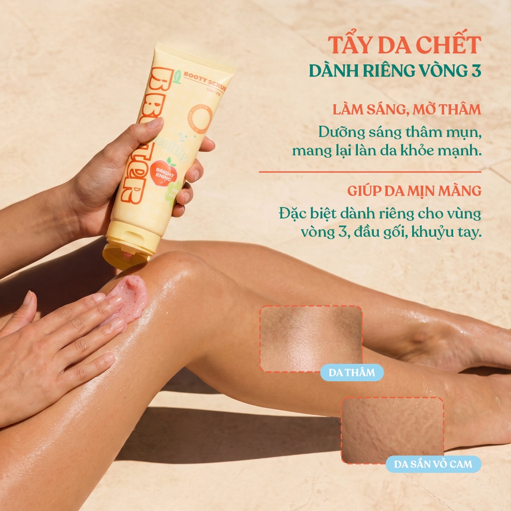 Tẩy tế bào chết Mông Bbutter Scrub giảm mụn, mờ thâm vòng 3 & body 300ml | BigBuy360 - bigbuy360.vn