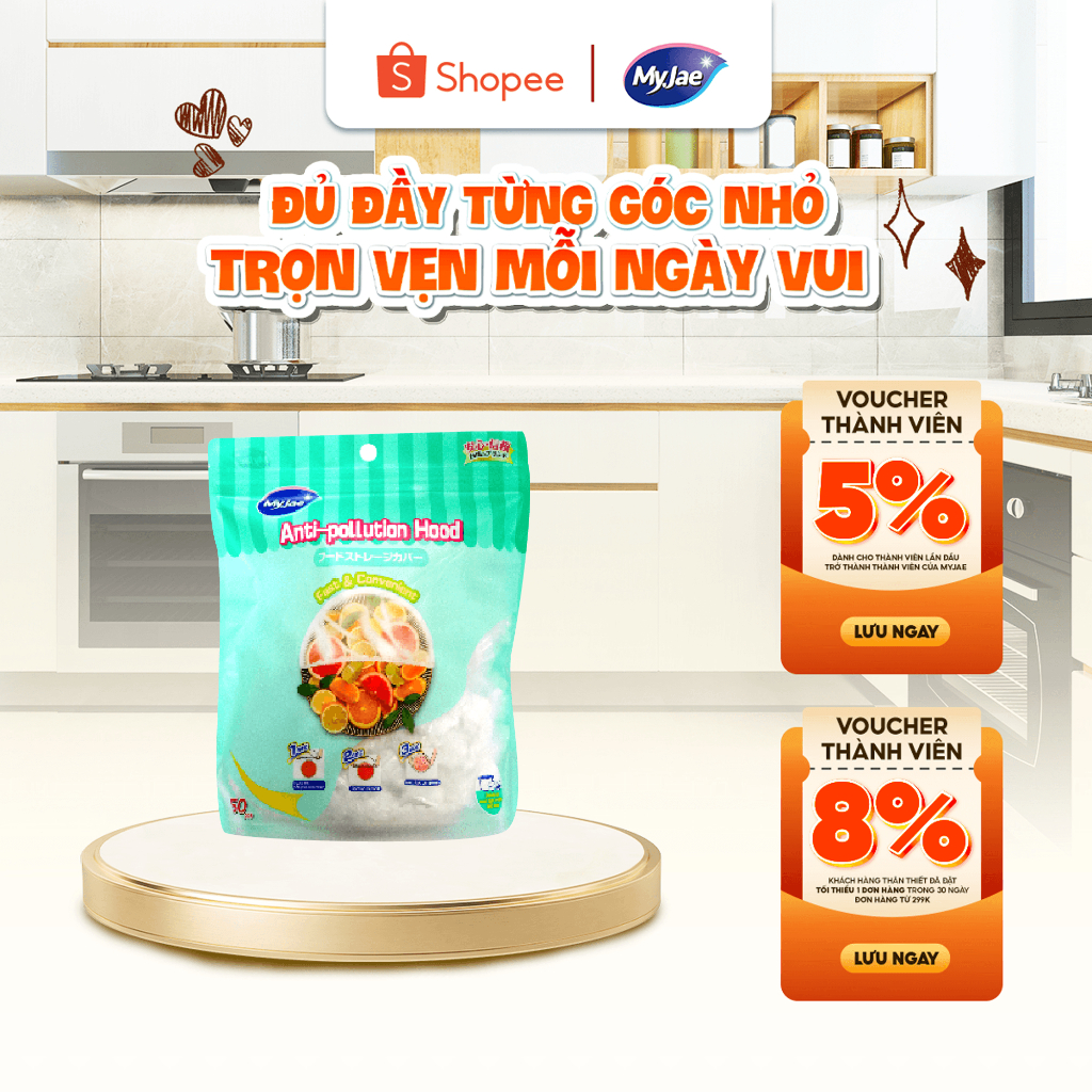[Size Nhỏ] Màng Bọc Thực Phẩm Bo Chun MyJae (1 Bịch 50 Cái)
