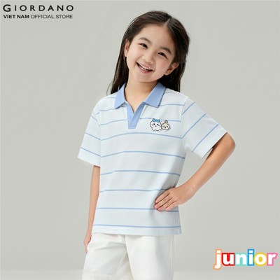 GIORDANO Áo Thun Trẻ Em Có Cổ CHIIKAWA Polo 3016008-80