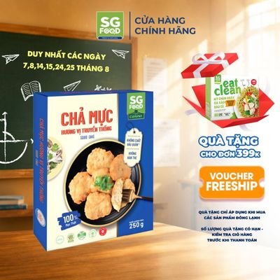 [Đông lạnh] Chả Mực Hương Vị Truyền Thống SG Food Hộp 250G Chẩt Lượng Cao