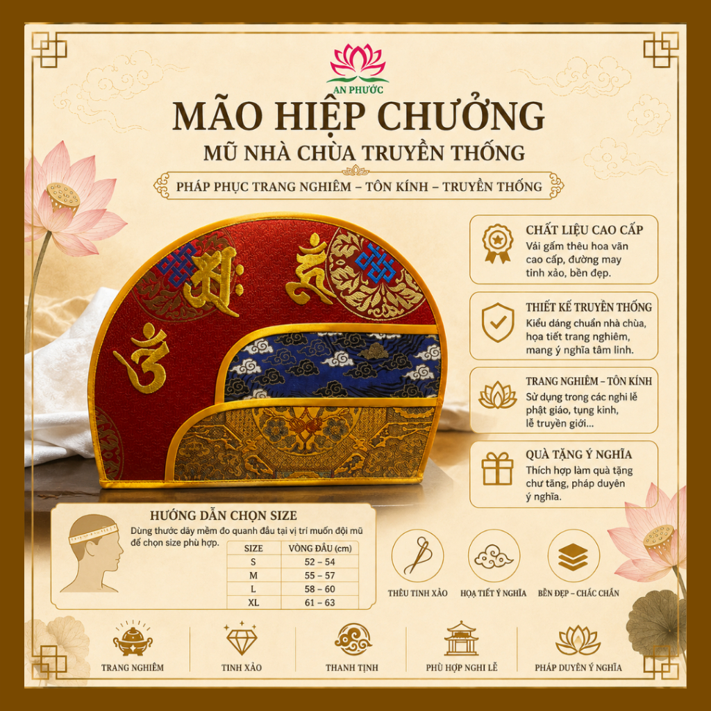 Mão - Mũ Hiệp Chưởng - Mão hiệp chưởng