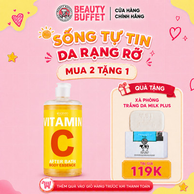 Tinh chất dưỡng thể sau tắm Scentio Vitamin C After Bath Body Essence 450ml