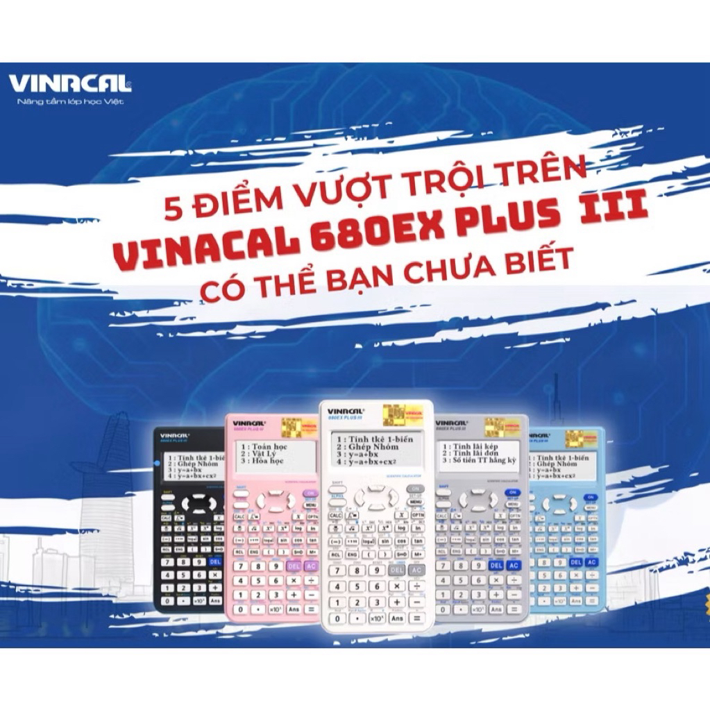 Máy Tính Cầm Tay VINACAL 680EX PLUS III Chính Hãng(Đã qua sử dụng)
