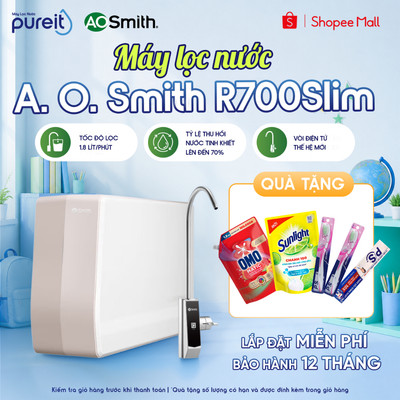 A.O.Smith [ R700SLIM ] | MÁY LỌC NƯỚC ĐẶT GẦM 1 LÕI TÍCH HỢP [LẮP ĐẶT 0Đ]