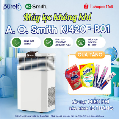 Máy lọc không khí A.O.Smith | KJ420F-B01 [công suất 420 m3/h - phòng 15-40m2]
