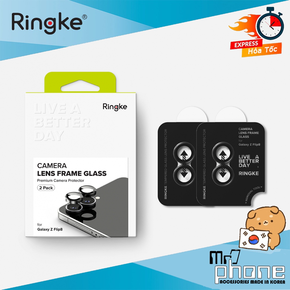 Ringke Camera Lens Frame Glass Galaxy Z Flip 8 Ringke Camera Lens Protector