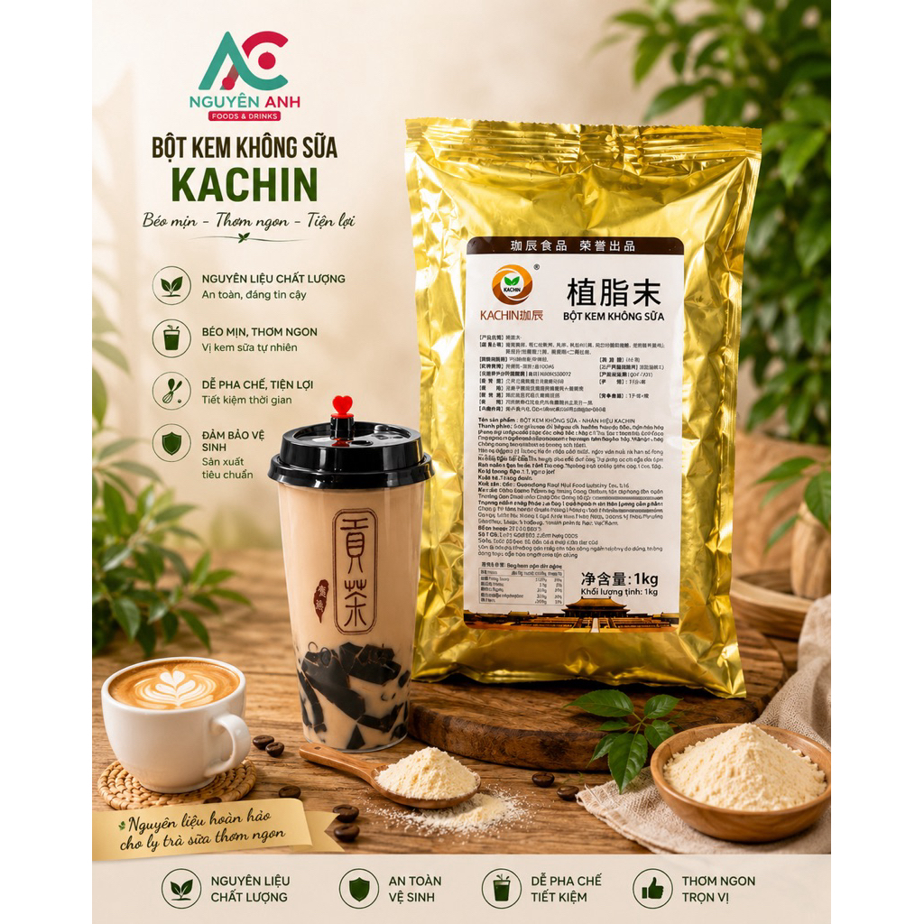 Bột sữa Kachin ( Gongcha )Túi vàng béo ngậy 1kg