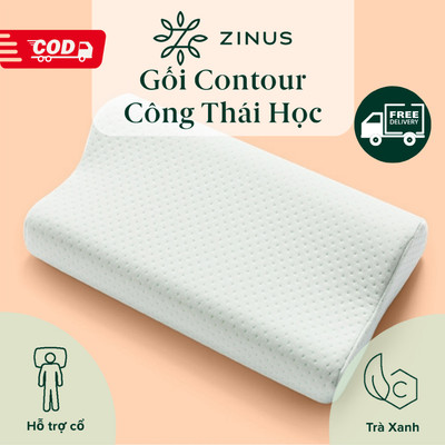 Gối Công Thái Học Giảm Đau Cổ Vai Gáy - Zinus Contour Pillow Memory Foam