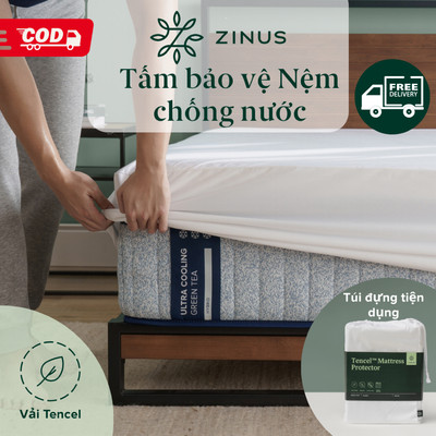 Tấm Bảo Vệ Nệm Zinus Tencel Chống Nước Cao Cấp