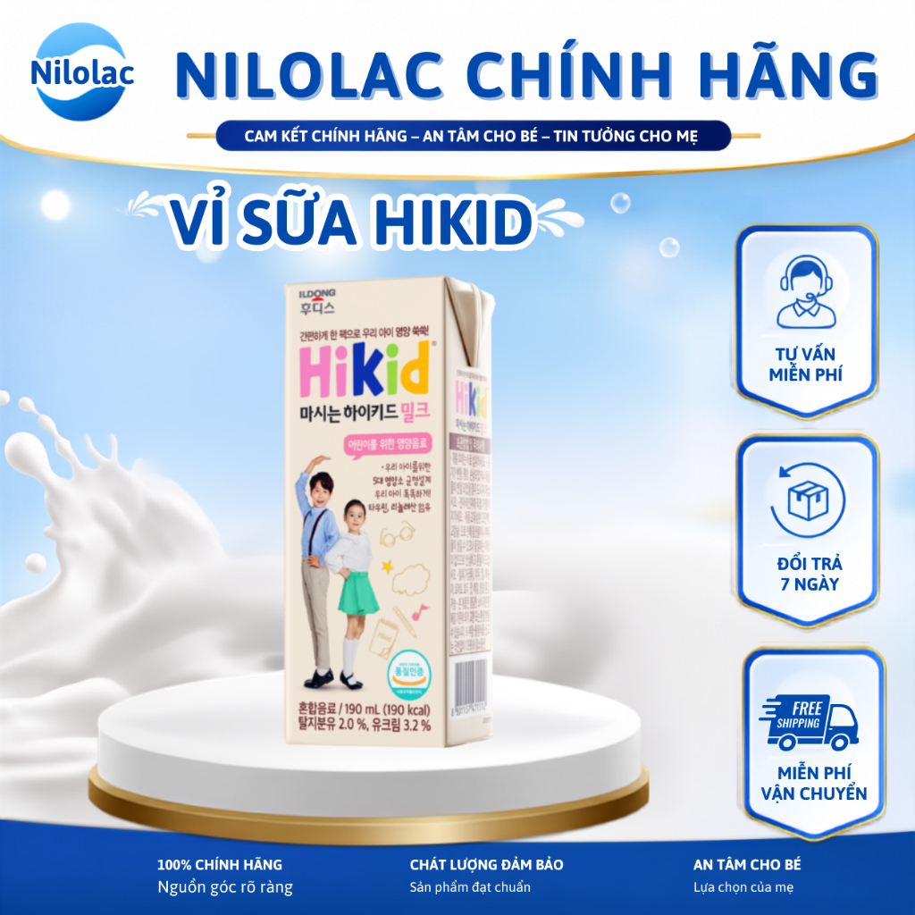 LẺ VỈ SỮA BỘT PHA SẴN HIKID 190ML