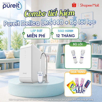 [LẮP ĐẶT 0Đ | COMBO] Máy lọc nước Pureit Delica UR5440 + Lõi lọc CTO + PGP