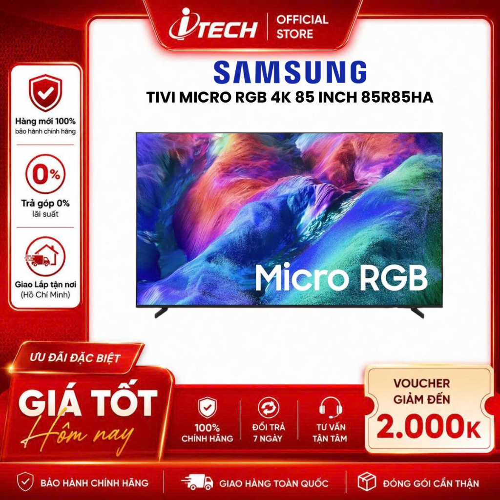 85R85HA - TV Micro RGB 4K Samsung AI 85 inch 85R85HA - Hàng chính hãng