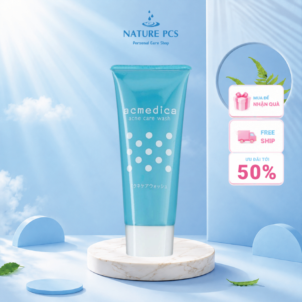 Sữa rửa mặt cho da dầu & mụn Naris Acmedica Acne Care Wash 100gr