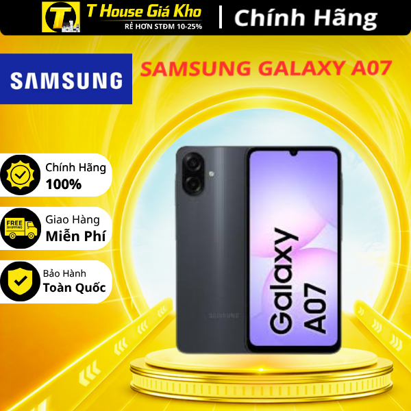 Điện thoại Samsung Galaxy A07 Fullbox Mới Nguyên Seal Bảo Hành 12 Tháng - Hàng Chính Hãng