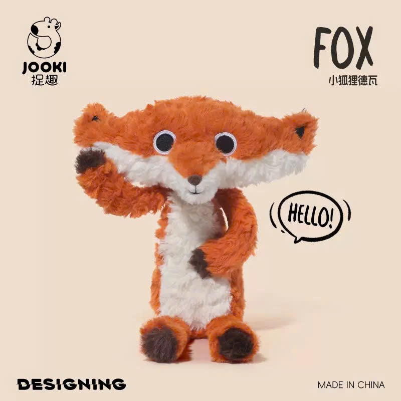 [Chính hãng Jooki] Gấu Bông Cáo đầu ngang Jooki Cao Cấp. Thú bông con cáo làm quà tặng đáng yêu