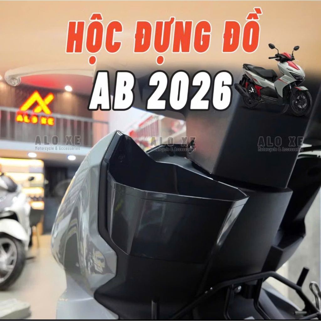Hộc đựng đồ cho xe AB 2026 và AB 125/160 2026 New, AB 2020-2025 kèm theo ốc  - Phụ Kiện Phụ Tùng