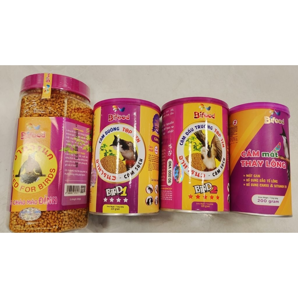 Cám chào mào Bifood cám mát thay lông ,số 1 ,số 2