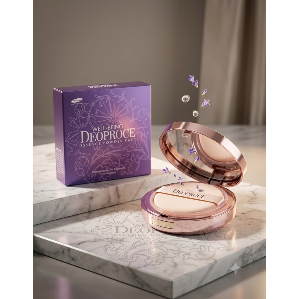 Phấn Phủ Deoproce MOLLYHAIR Well-Being Essence Powder Pact Phấn Siêu Mịn, Cấp Ẩm, Che Phủ Hoàn Hảo 1