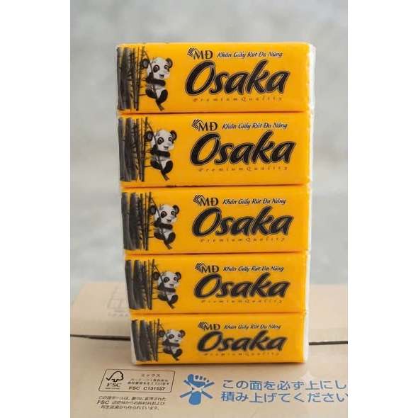1 lốc 5 gói KHĂN GIẤY RÚT OSAKA – NHỎ GỌN, TIỆN LỢI, DÙNG LÀ MÊ
